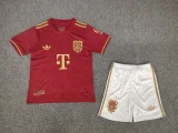 2025-26 Bayern 125th anniversary red kids kit