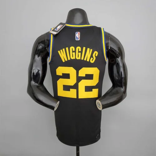 2022 75th Anniversary Wiggins #22 Warriors City Edition Black