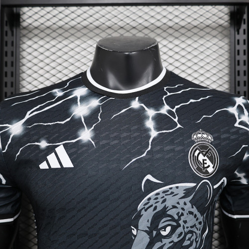 2024-25 Real Madrid Leopard special player version jersey(The player version is more slim fit, it is recommended to buy one size larger)