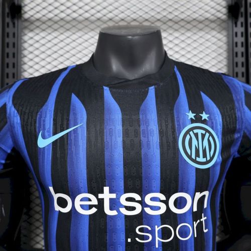 2025-26.Inter Milan   home player version jersey (The player version is more slim fit, it is recommended to buy one size larger)