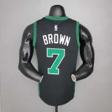 BROWN#7 Celtics White Jordan theme black