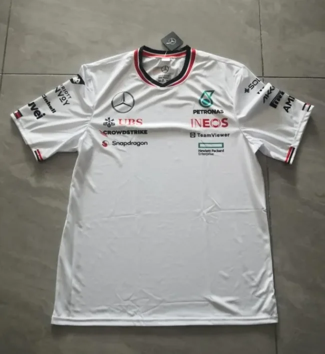 Mercedes 2024 new white F1 shirt