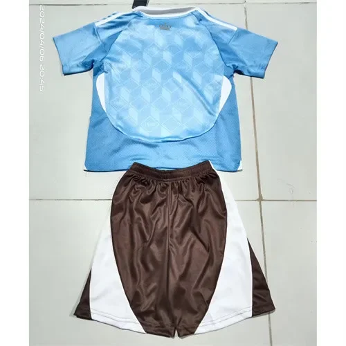 2024 Belgium away blue kids kit
