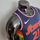 2022 Embiid #21 76ers Royal Blue