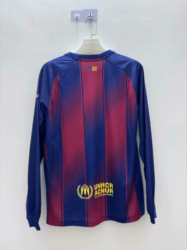 2025-26 Barcelona home long sleeve jersey