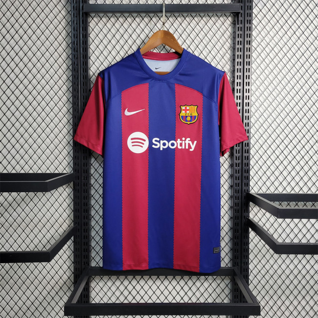 2023-24 Barcelona home soccer jersey