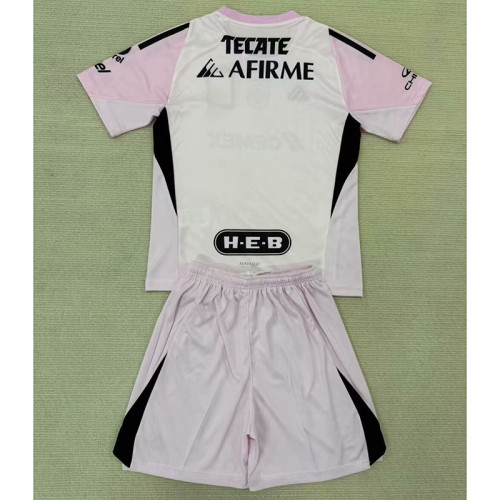 2025-26 Tigres UANL Pink Goalkeeper Kids Kit