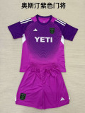 2025-26 Austin Purple goalkeeper kid kit