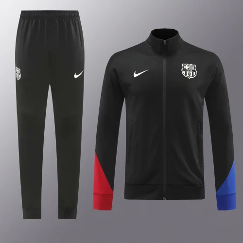 2024 Barcelona 01 black long zipper suit