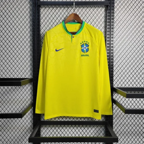 Brazil 2022 Long sleeve Retro soccer jerseys