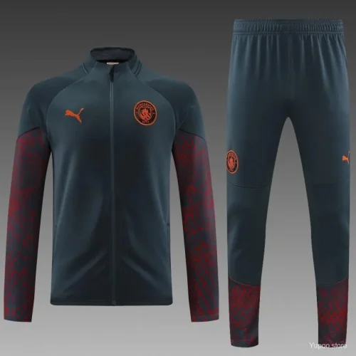 2023-24 Manchester City Grey Full Zipper