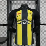 2023-24 Ittihad Home Players Edition soccer jerseys   (The player version is more slim fit, it is recommended to buy one size larger)