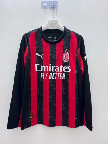 AC Milan 2025-26 Home Long Sleeve