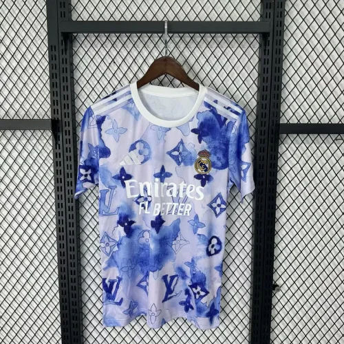 2025-26 Real Madrid white and blue special jersey