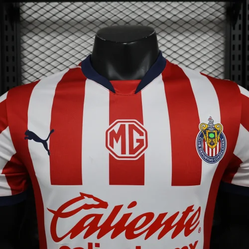 Player Version 2024-25 Chivas Guadalajara Home(The player version is more slim fit, it is recommended to buy one size larger)