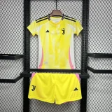 2024-25 Juventus away yellow kids kit