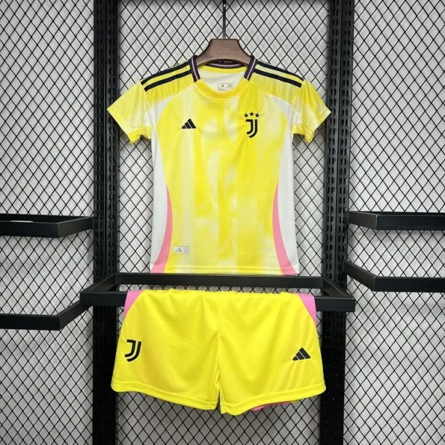 2024-25 Juventus away yellow kids kit