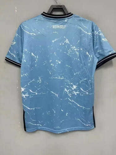 2023-24 Leverkusen third Away blue jersey