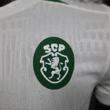 2024-25 Sporting Lisbon Away player version(The player version is more slim fit, it is recommended to buy one size larger)