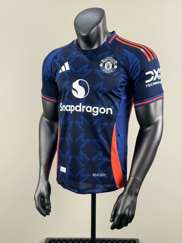 2025-26 MNU blue special player version jersey (The player version is more slim fit, it is recommended to buy one size larger)