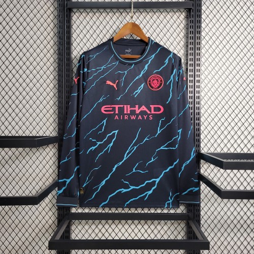2023-24 Manchester City away long sleeve jersey