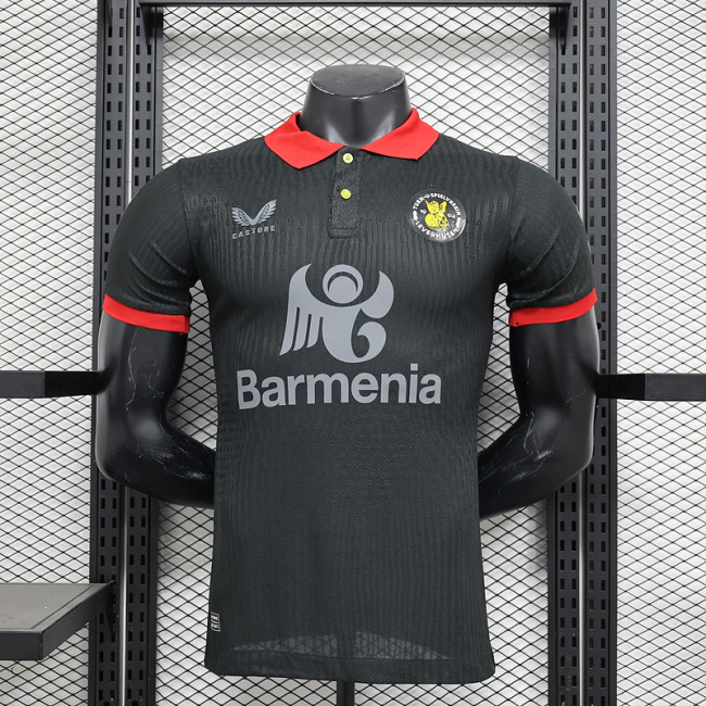 2024-25 Bayer Leverkusen 120th anniversary edition player version jersey (The player version is more slim fit, it is recommended to buy one size larger)