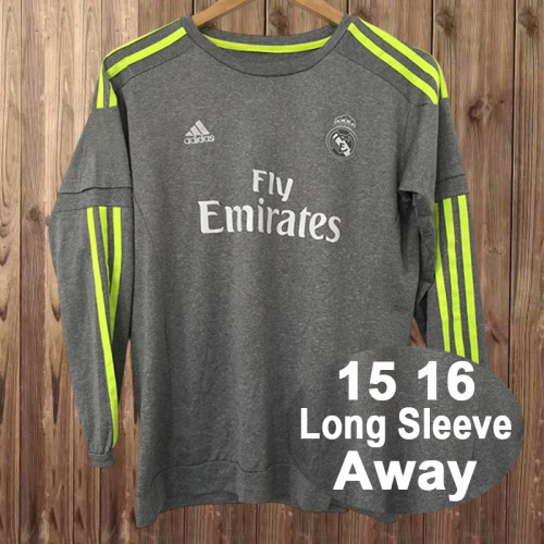 2015-16 Real Madrid   Third away retro long sleeve jersey