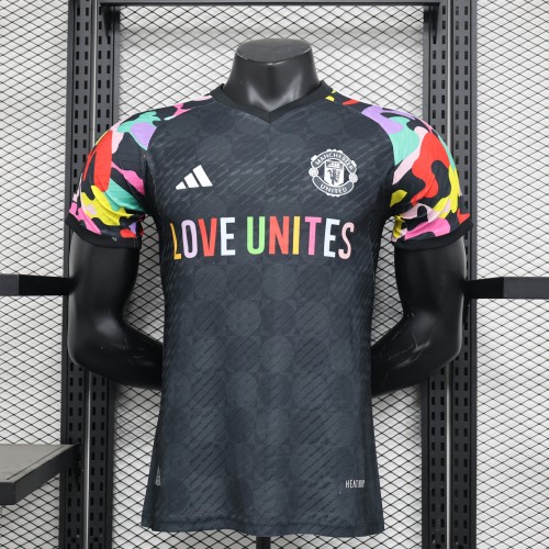 2023-24 Manchester United pre-match player version jersey(The player version is more slim fit, it is recommended to buy one size larger)