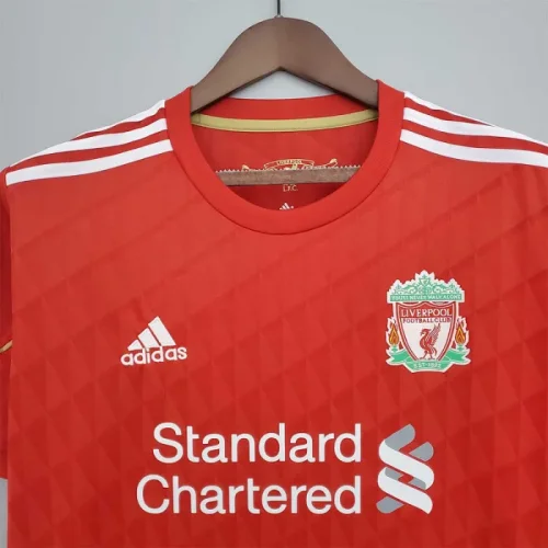 Liverpool 2010-11 home soccer jerseys