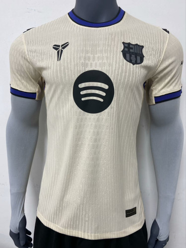 2025-26 Barcelona  yellow Special Player version jersey (The player version is more slim fit, it is recommended to buy one size larger)