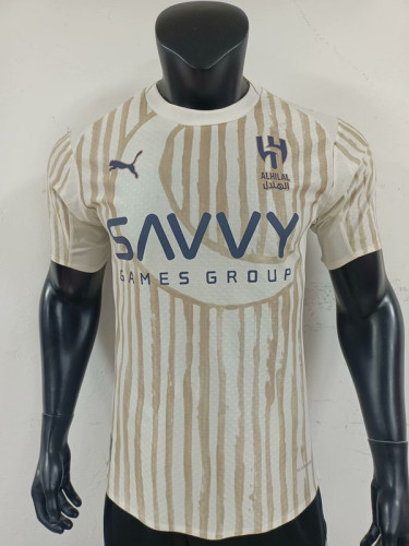 2025-26 Al-Hilal away player version jersey  (The player version is more slim fit, it is recommended to buy one size larger)