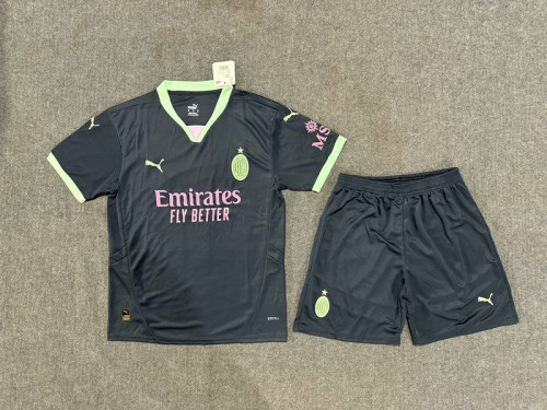 2024-25 AC Milan   Third away kid kit and adult uniform