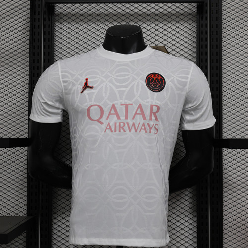 2024-25.Paris Saint Germain  white special player version jersey (The player version is more slim fit, it is recommended to buy one size larger)