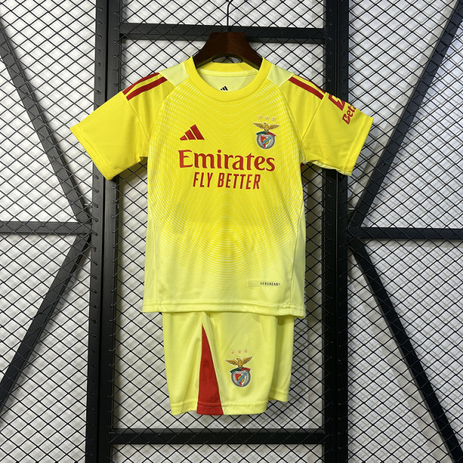 2025-26 Benfica yellow goalkeeper kid kit