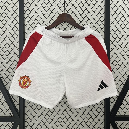 2024-25 Manchester United home player verson shorts  jersey