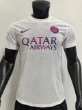 2024-25 paris saint germain White training jersey player version(The player version is more slim fit, it is recommended to buy one size larger)