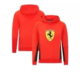 Scuderia Ferrari Puma Shield Hooded Sweat- Red