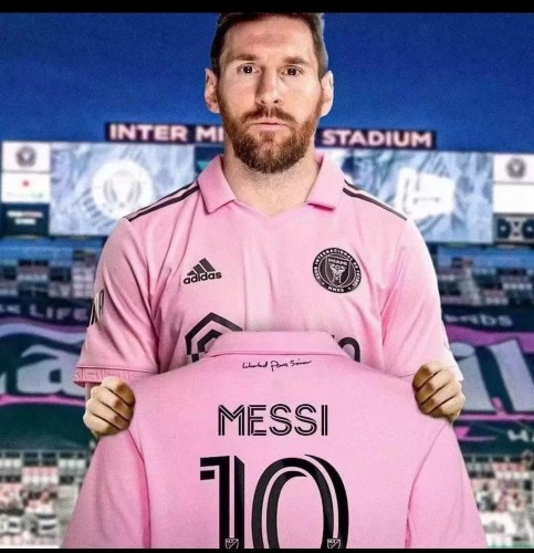 2023-24 Miami International home pink soccer