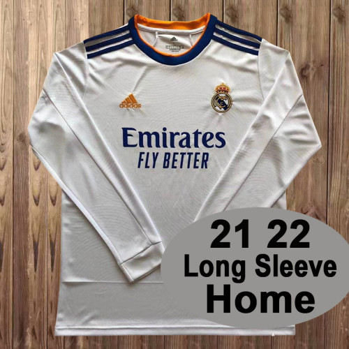 2021-22.Real Madrid   home long sleeve jersey