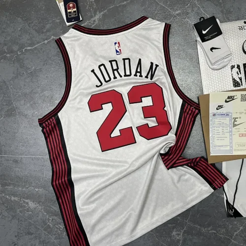 2023 season Bulls White City Edition No. 23 Jordan NBA Jersey