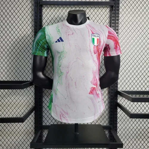 Italy 2023 training uniform pink player version (The player version is more slim fit, it is recommended to buy one size larger)