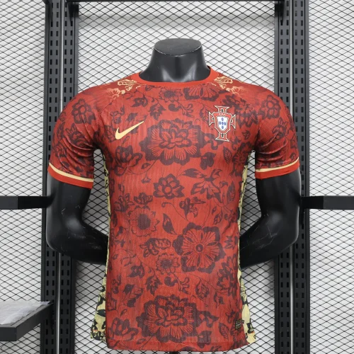 4 portugal 202 red special player version(The player version is more slim fit, it is recommended to buy one size larger)