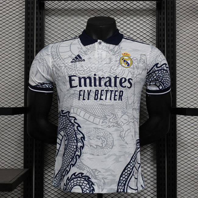 2024-25 R Real Madrid  Dragon Special Player version jersey  (The player version is more slim fit, it is recommended to buy one size larger)