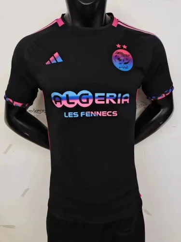 2024-25 Algeria black player version(The player version is more slim fit, it is recommended to buy one size larger)