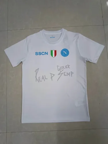 2023-24 SSC Napoli x Geolier Special Sanremo Edition White Jersey