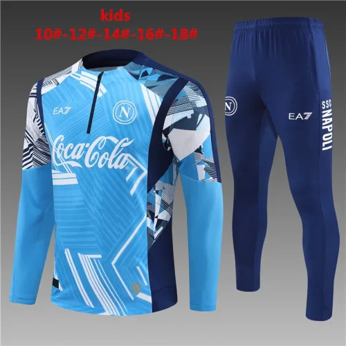 2024-25 Naples Half Zip Light Blue Suit (kids)