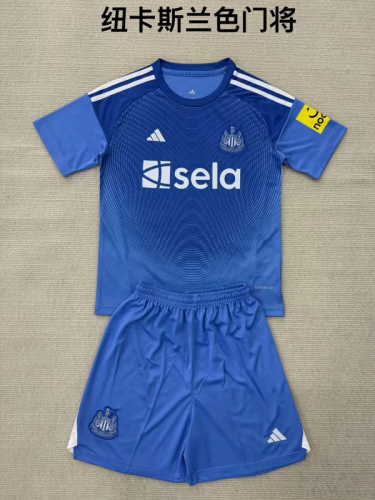 2025-26 Newcastle United GK blue kid kit