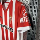 2024-25 Sporting de Gijon home soccer jersey