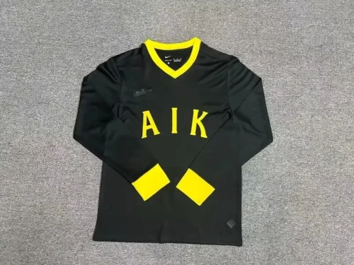 2024-25 AIK Stockholm Anniversary version black long sleeves soccer jersey