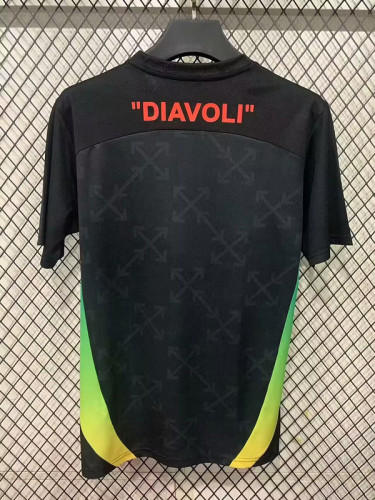 2025-26 AC Milan green and black training jersey